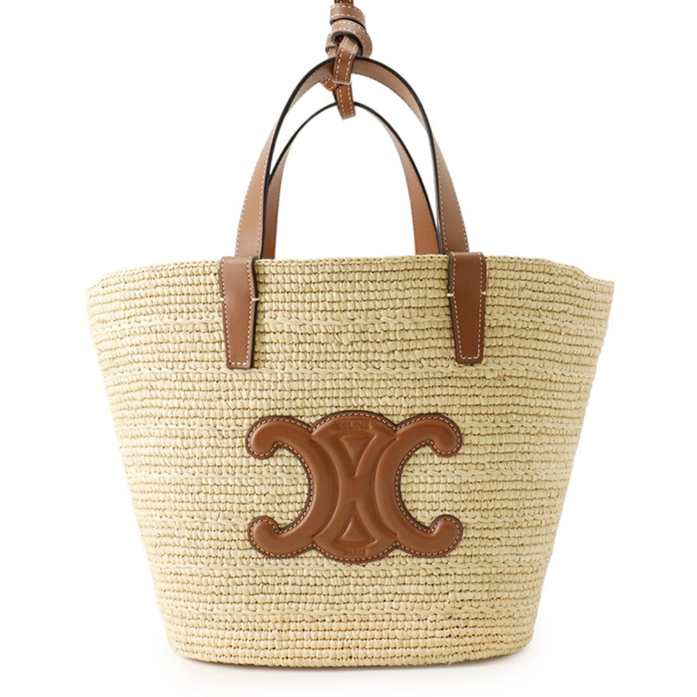 Celine Teen Supple Classic Panier Raffia Handbag 115802FF7.04LU CELINE Tote